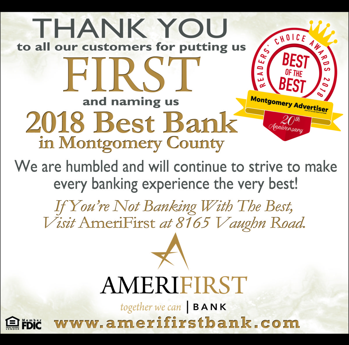 Best Bank in Montgomery County - amerifirstbank.com